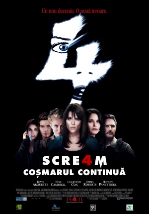 Afis SCREAM4. COŞMARUL CONTINUĂ